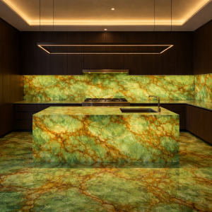 traumküche in mannheim hinterleuchteter onyx